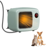 Cyeln 600W dog house heater wall-mount installation delivers space-saving warmth.