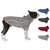 cyeollo dog sweater coat zipper closure enables quick, easy dressing for daily walks.