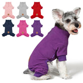 Cyeollo small dog pajamas front view show cozy fleece warmth for small breeds.