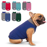 Cyeollo two-pack fleece dog sweater on a dog provides cozy warmth and versatile style.