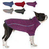 cyeollo warm dog sweater with zipper closure for quick on/off during strolls