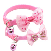 Cyhaen pink dog collar with bell helps locate tiny pets.