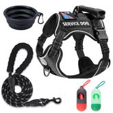 Cymiler service dog vest front view shows adjustable straps for comfortable training sessions.