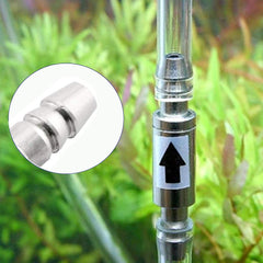 Cystarry aquarium CO2 line setup shows easy installation without tools.