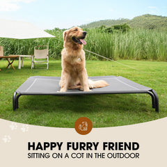 Czpalo elevated dog bed mesh top showcases breathable Teslin mesh for cool comfort