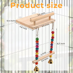 CZWESTC platform swing image highlights dual-function perch and gentle swing for active play.
