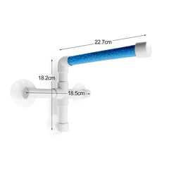 CZWESTC window parrot perch mounted on a smooth surface.