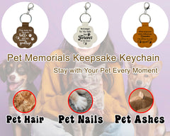 D95COCC paw keychain fill-compartment shows transparent storage for fur keepsakes