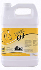 DAC Oil gallon jug showcases weight gain support and coat health for horses