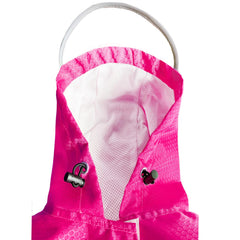 Dadanfly dog raincoat adjustable-belly-strap ensures secure fit for active dogs