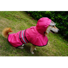 Dadanfly dog raincoat reflective-strips boosts visibility during dusk walks