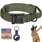 DAGANXI collar tactico de nylon ajustable para perros medianos y grandes, comodidad y durabilidad.