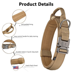 DAGANXI tactical dog collar airtags case ready for safe tracking