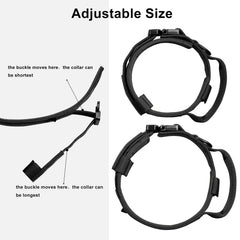 DAGANXI collar featuring dual security system with quick release clasp