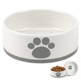 Dahaiwua ceramic dog bowl small front view showing compact design