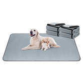 DAHAPYBOO extra-large pee pad showing waterproof surface for reusable use