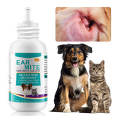 Daiasns ear mite drops bottle for quick relief in cats and dogs.