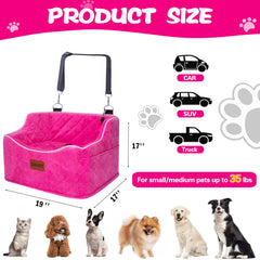 DAIIST elevated design gives dogs a better view and calmer ride.