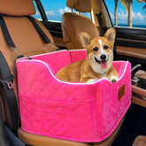 DAIIST dog car seat memory foam detail highlights plush comfort and support on rides.