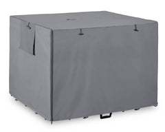 Dalema 36-inch dog crate cover front view with four zippers for easy entry and exit.