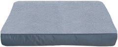 Dalema dog bed cover close-up shows fluffy grey plush top for cozy sleep surface.