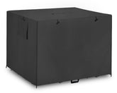 Dalema 54 inch dog crate cover front view with privacy and wind protection.