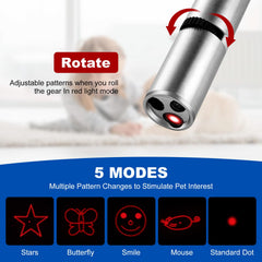 Damflew laser pointer bird toy USB charging enables long play sessions