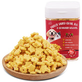 Dancing Tail freeze-dried quail egg yolk cranberry cubes packaging closeup for training rewards