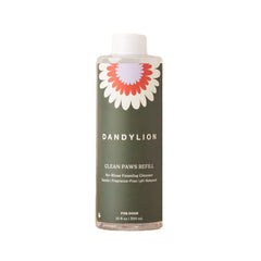 Dandylion Clean Paws refill bottle with no-rinse foam for quick paw cleaning.