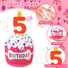 Dansydaisy birthday cake top view pink—cute party centerpiece and photo-worthy decor