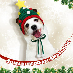 Dansydaisy dog Santa hat Style C: plush ball detail adds charm in photos.