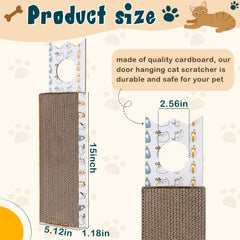 Dansydaisy door hanger use shows easy mounting for space-saving cat entertainment.