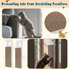 Dansydaisy reversible scratch surface offers dual play areas for paw-friendly scratching.