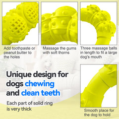 DAOZIJI beef-flavor ring toy engages dogs with tasty chewing sessions