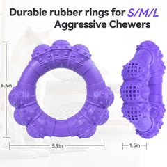 DAOZIJI indestructible dog chew ring designed for outdoor play and interactive sessions