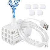 DateClean mini submersible water pump compact design fits tight spaces in aquariums.
