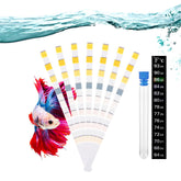 Datoo 8-in-1 aquarium test kit packaging shows durable home-use testing solution.