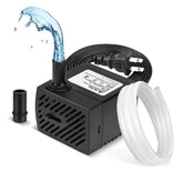 DaToo 95GPH pump front view for compact aquarium circulation