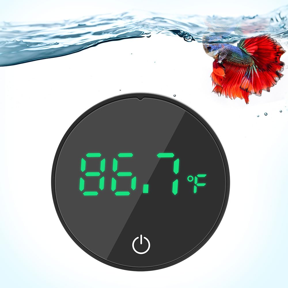 Datoo aquarium thermometer HD display for quick temperature checks in any tank.