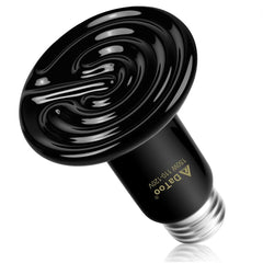 DaToo ceramic reptile heat lamp 150W providing steady warmth for terrariums.