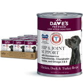 Dave's Pet Food glucosamine-chondroitin packaging highlights joint-support nutrition for dogs