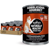 Dave's Pet Food Gobblicious Gourmet pate can close-up showing rich texture ideal for picky eaters