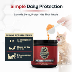 Daybreak Nutrition Probiotics scoop-dispense demonstrates convenient 30-day dosing