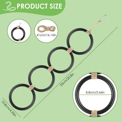 DBNESS ball-python-enrichment-hoop-4-25in enhances vertical play for ball pythons.
