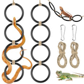DBNESS snake climbing rings assembly offer versatile enrichment for exploration.