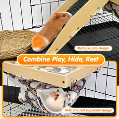 DCIAER guinea pig staircase aids climbing and playful exploration.
