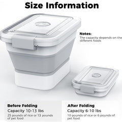 DDMOMMY collapsible container shown folded and unfolded for space-saving versatility