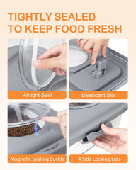 DDMOMMY dog-food container with detachable handle simplifies transport.