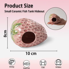 Deapeey strawberry cave pink in-tank blends with decor and offers shelter.