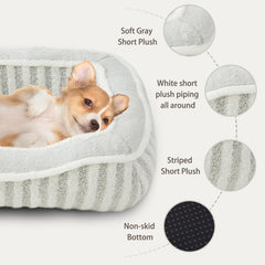 DEBANG HOME dog bed-nonslip-bottom texture demonstrates anti-slip bottom keeps bed in place